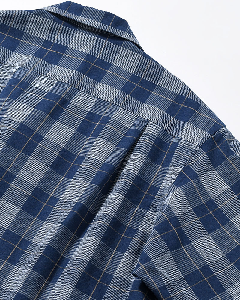 IMI SHIRT PLAID -INDIGO PLAID-