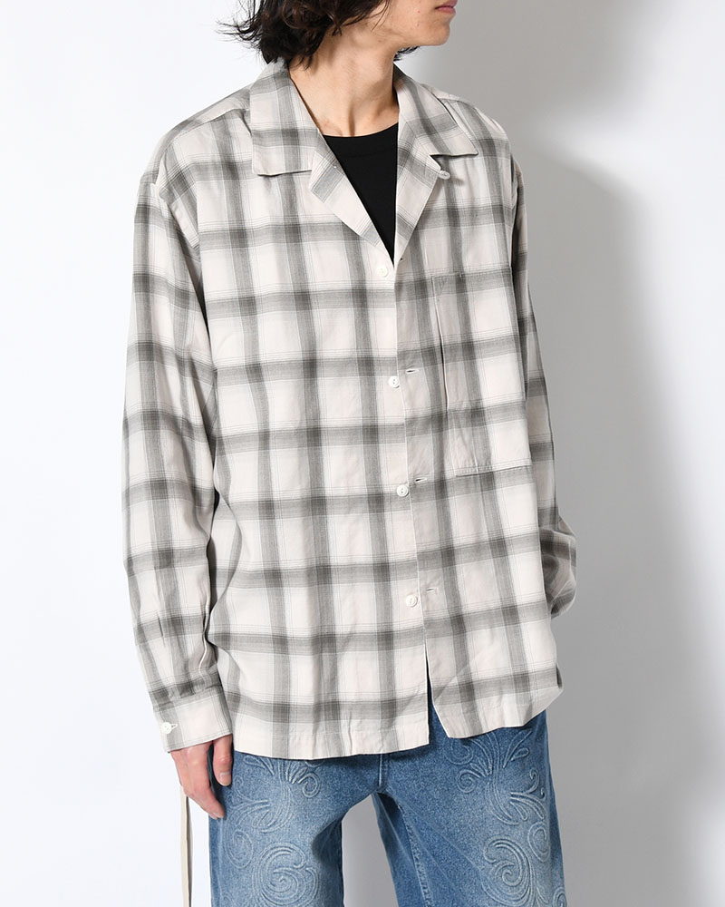 IMI SHIRT PLAID -IVORY PLAID-