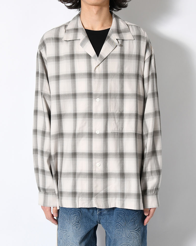 IMI SHIRT PLAID -IVORY PLAID-