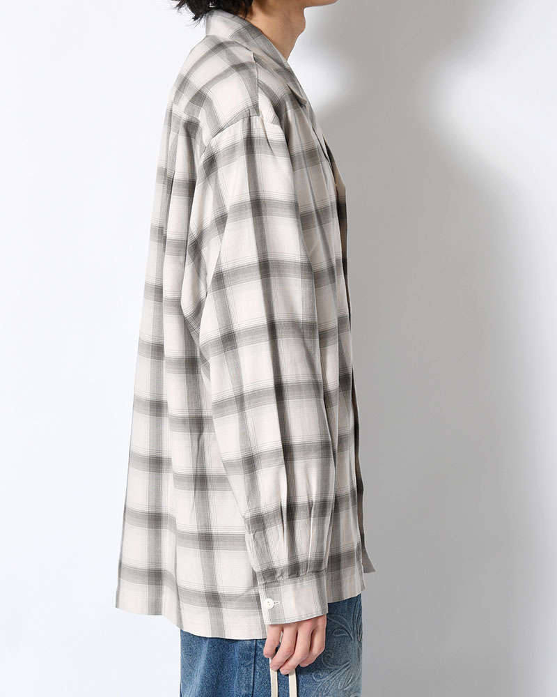 IMI SHIRT PLAID -IVORY PLAID-