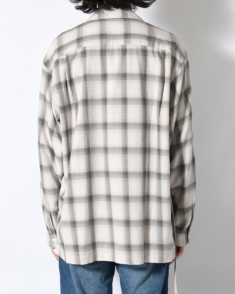 IMI SHIRT PLAID -IVORY PLAID-