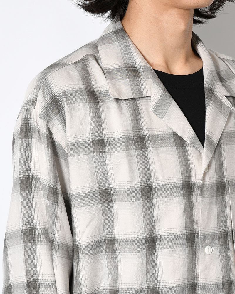 IMI SHIRT PLAID -IVORY PLAID-