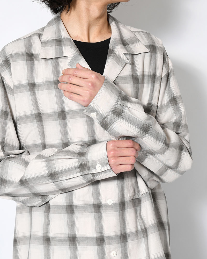 IMI SHIRT PLAID -IVORY PLAID-