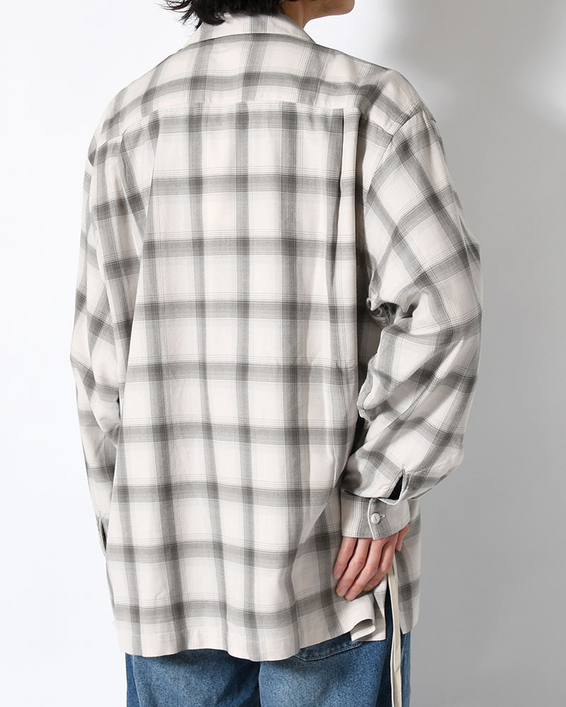 IMI SHIRT PLAID -IVORY PLAID-