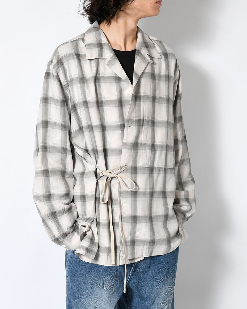 IMI SHIRT PLAID -IVORY PLAID-
