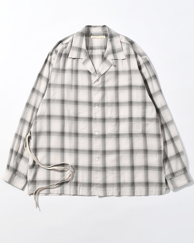 IMI SHIRT PLAID -IVORY PLAID-