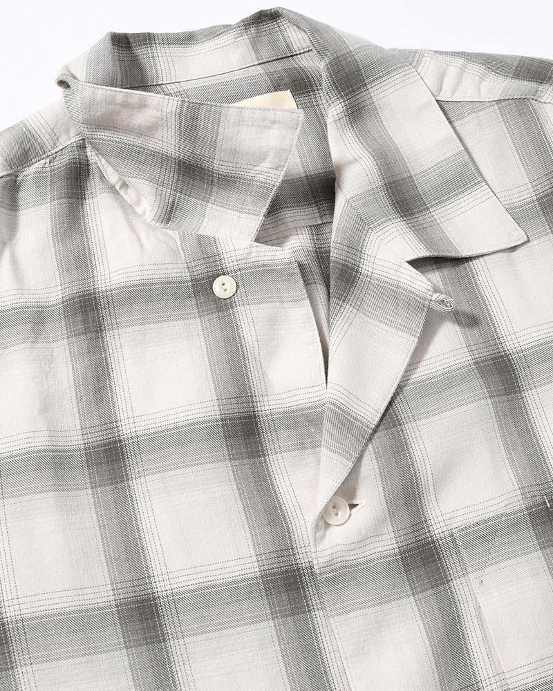 IMI SHIRT PLAID -IVORY PLAID-
