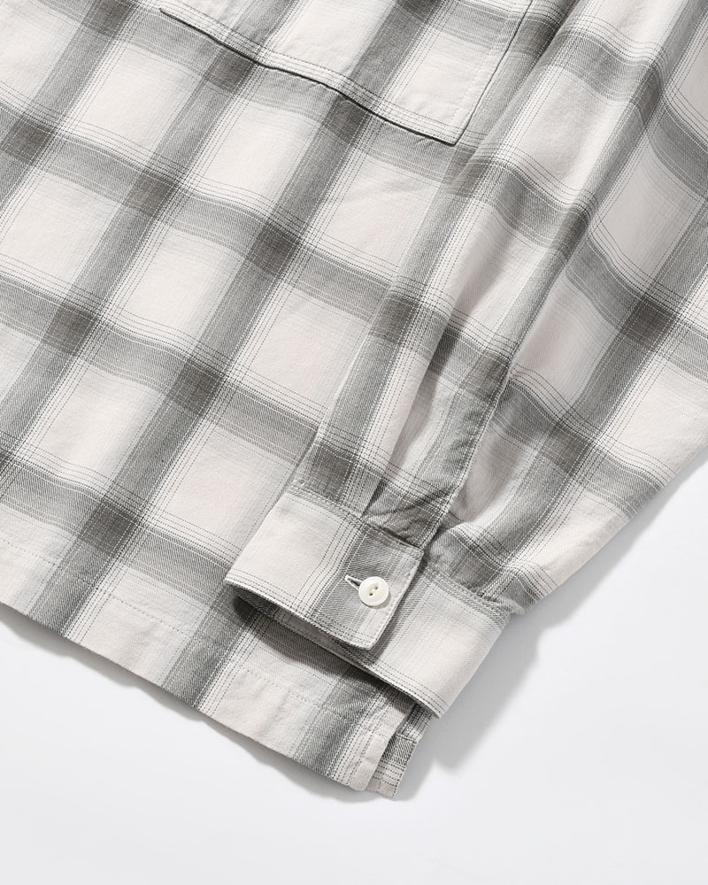 IMI SHIRT PLAID -IVORY PLAID-