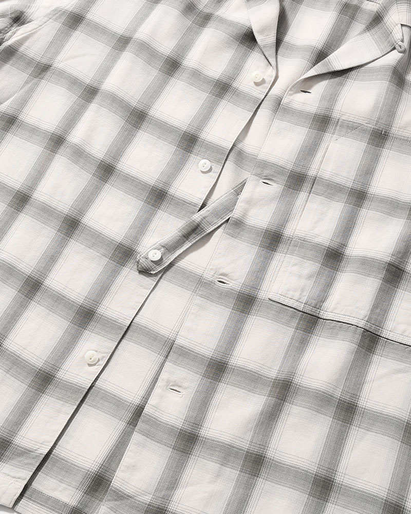 IMI SHIRT PLAID -IVORY PLAID-