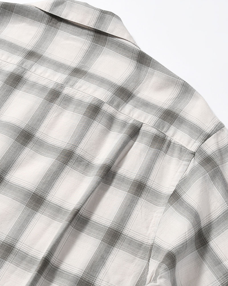 IMI SHIRT PLAID -IVORY PLAID-