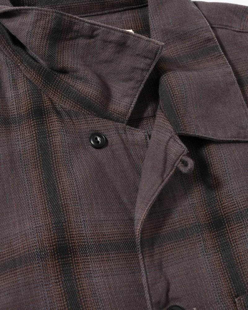 IMI SHIRT PLAID -CHARCOAL PLAID-