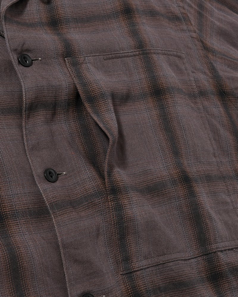 IMI SHIRT PLAID -CHARCOAL PLAID-