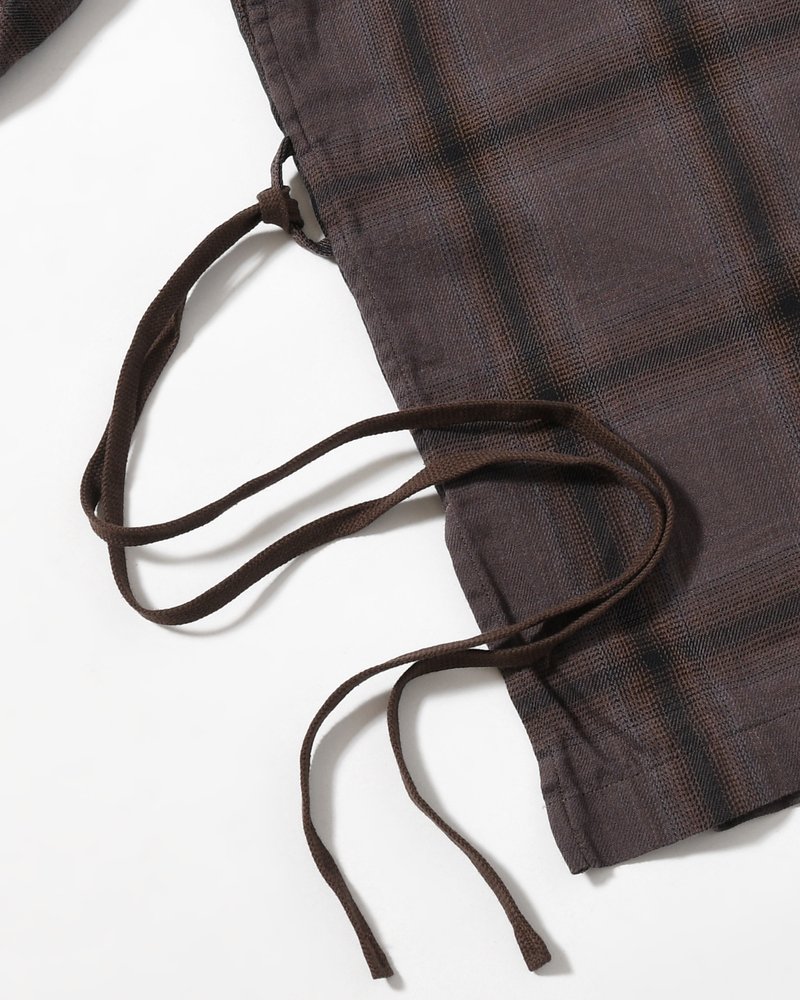 IMI SHIRT PLAID -CHARCOAL PLAID-