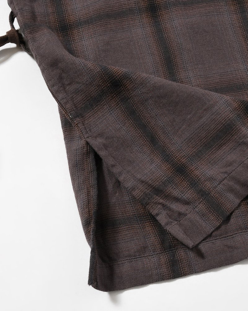 IMI SHIRT PLAID -CHARCOAL PLAID-