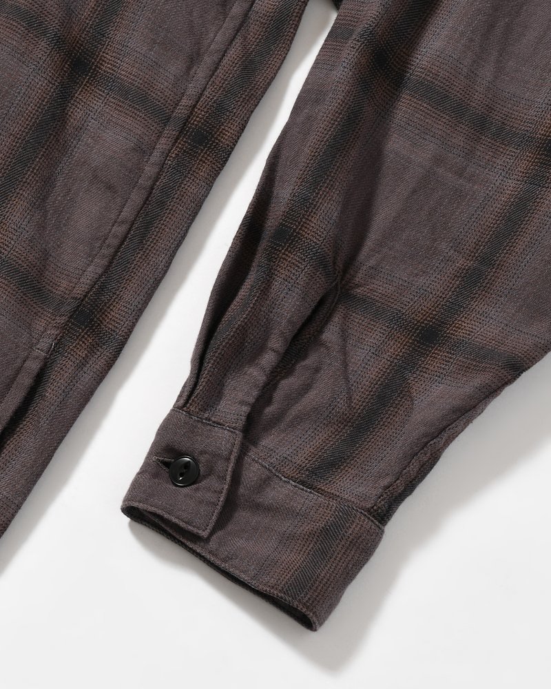 IMI SHIRT PLAID -CHARCOAL PLAID-