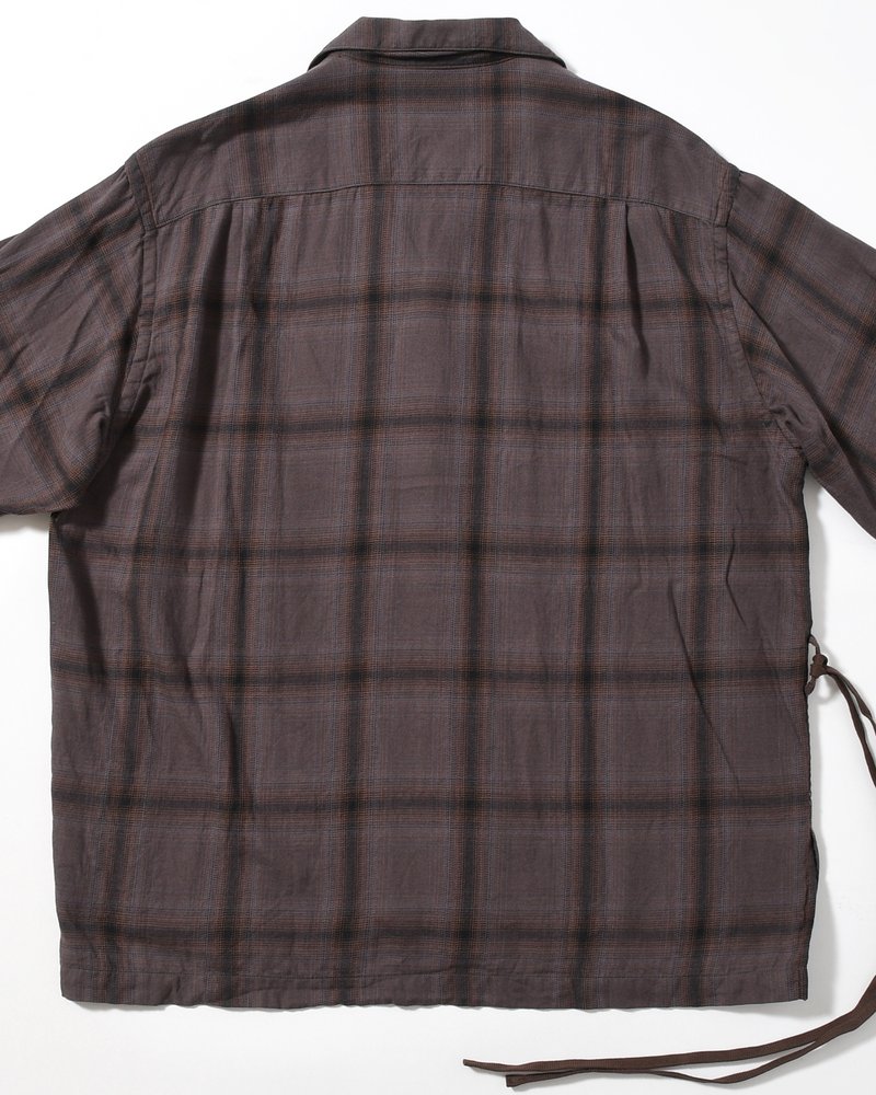 IMI SHIRT PLAID -CHARCOAL PLAID-