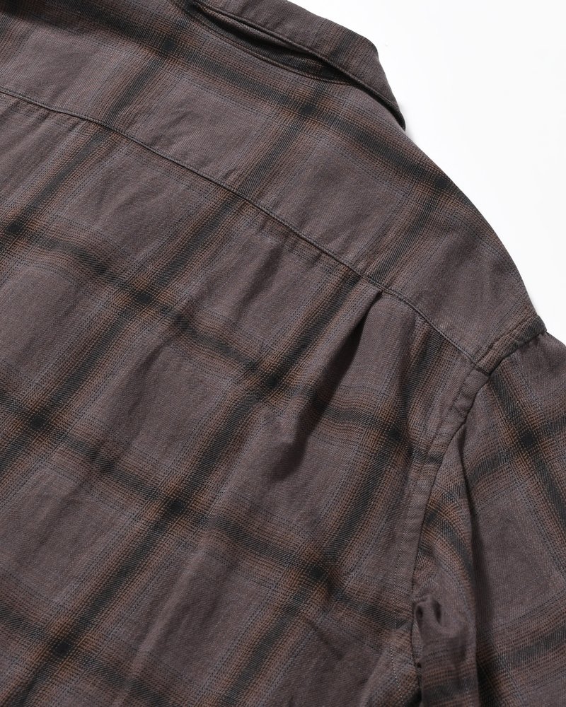 IMI SHIRT PLAID -CHARCOAL PLAID-