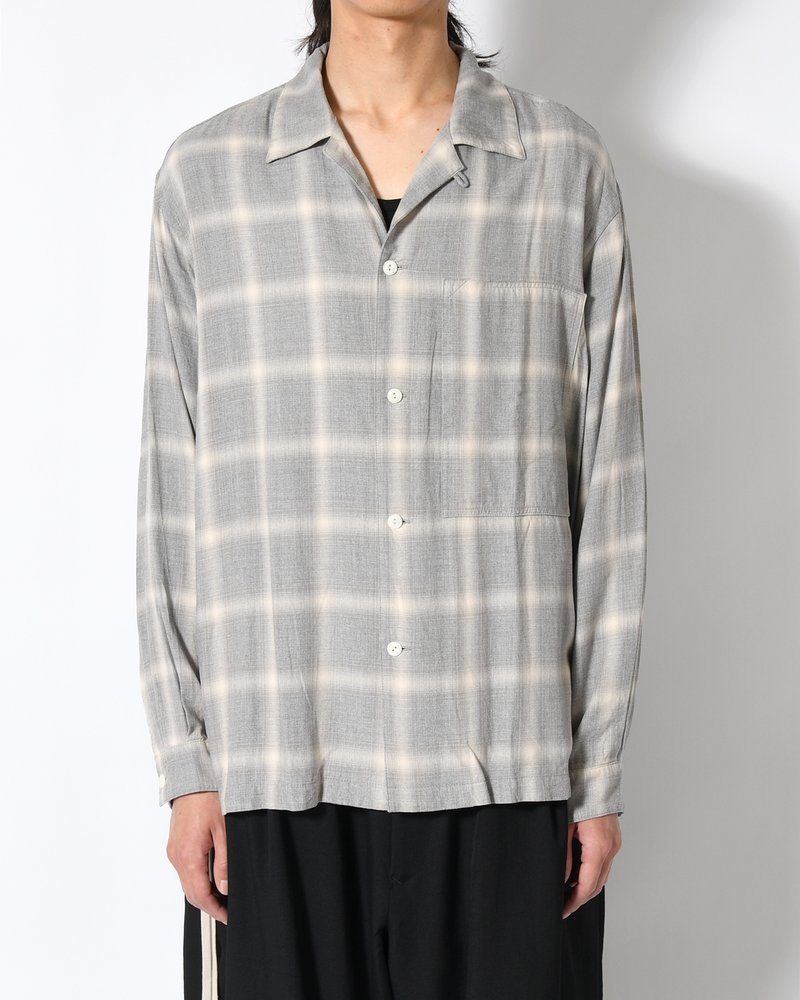 IMI SHIRT PLAID -H.GREY PLAID-