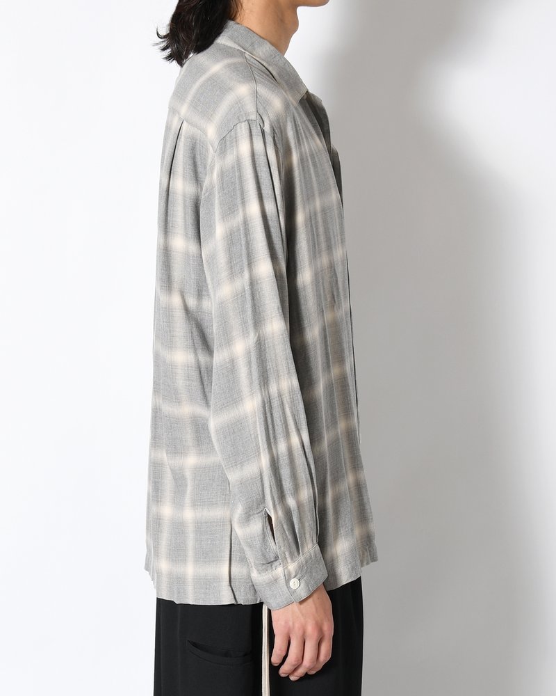 IMI SHIRT PLAID -H.GREY PLAID-