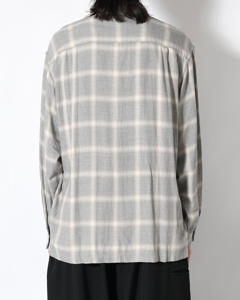 IMI SHIRT PLAID -H.GREY PLAID-
