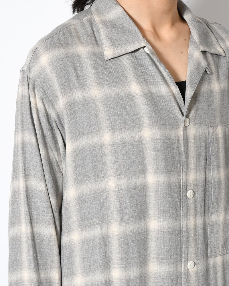 IMI SHIRT PLAID -H.GREY PLAID-