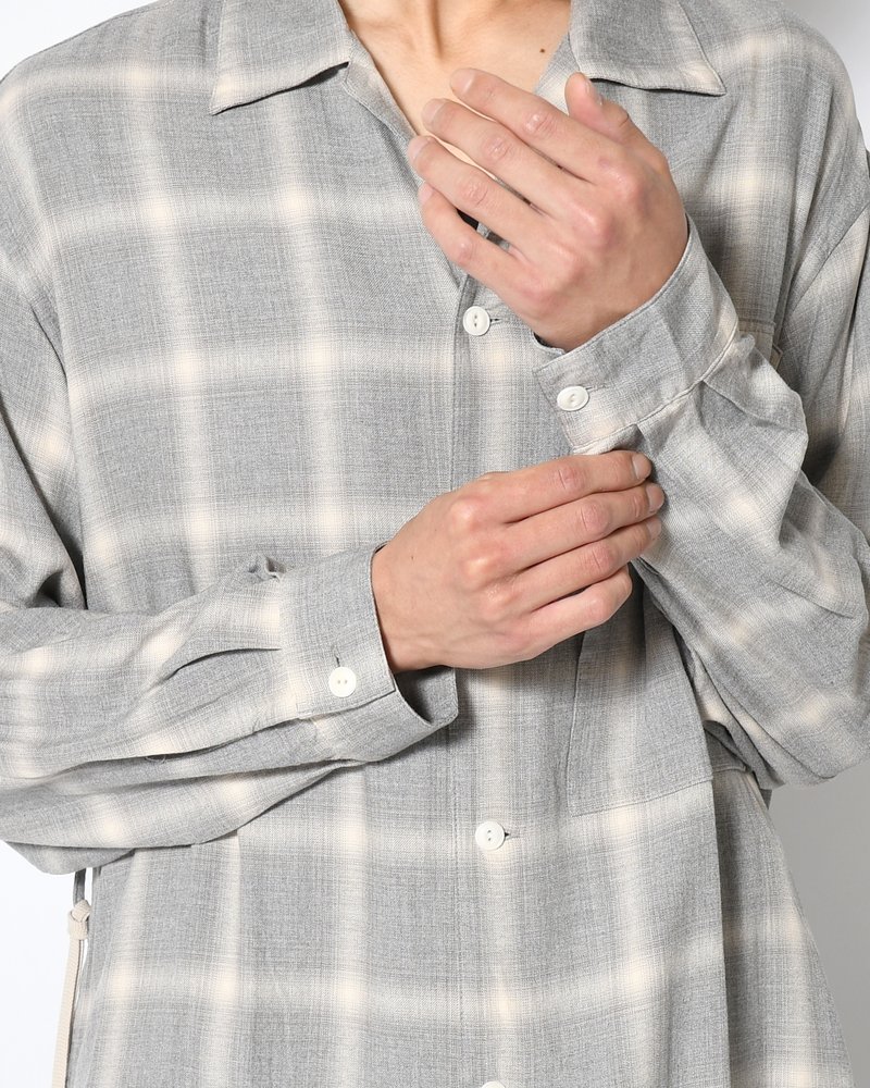IMI SHIRT PLAID -H.GREY PLAID-