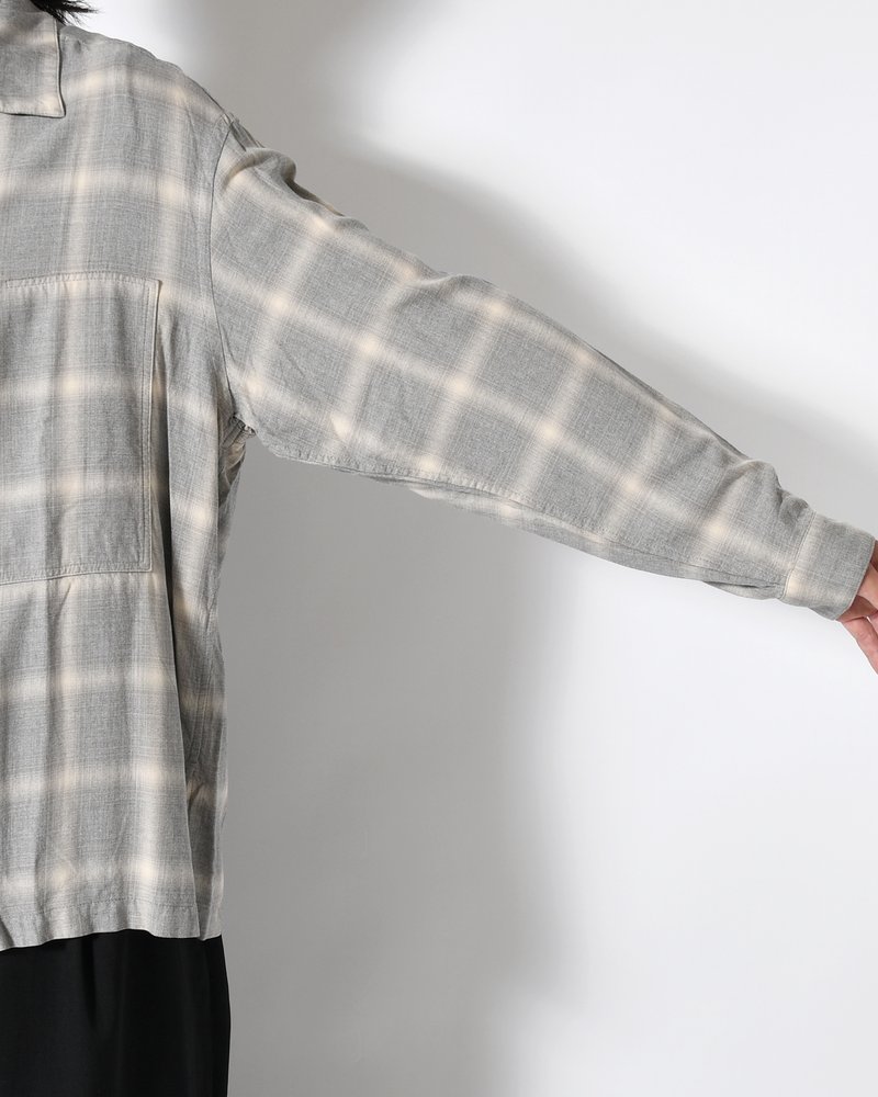 IMI SHIRT PLAID -H.GREY PLAID-