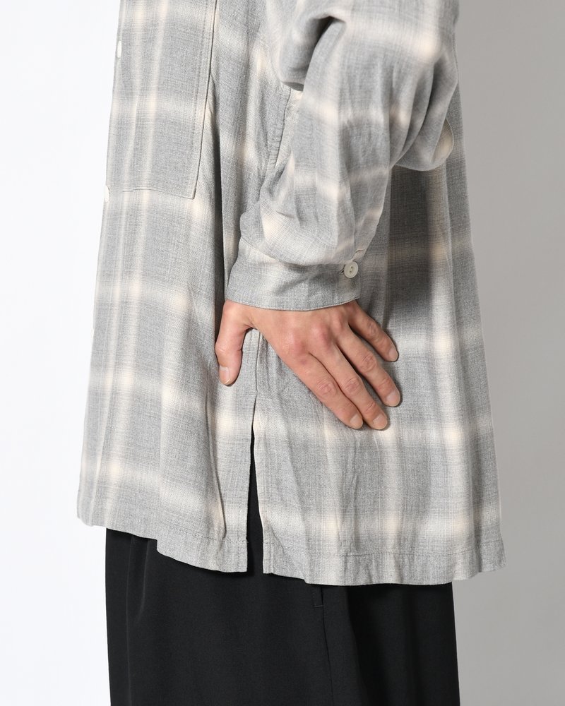 IMI SHIRT PLAID -H.GREY PLAID-