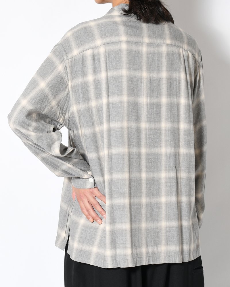 IMI SHIRT PLAID -H.GREY PLAID-