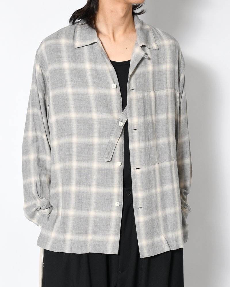 IMI SHIRT PLAID -H.GREY PLAID-