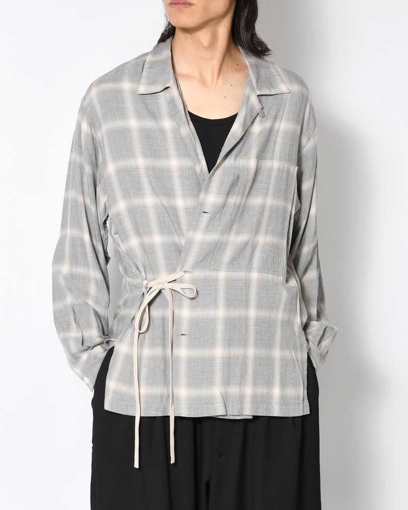 IMI SHIRT PLAID -H.GREY PLAID-
