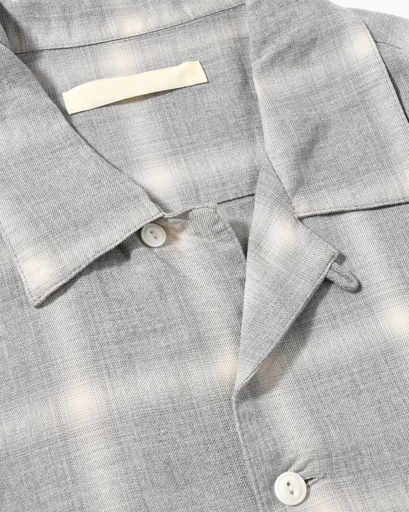 IMI SHIRT PLAID -H.GREY PLAID-