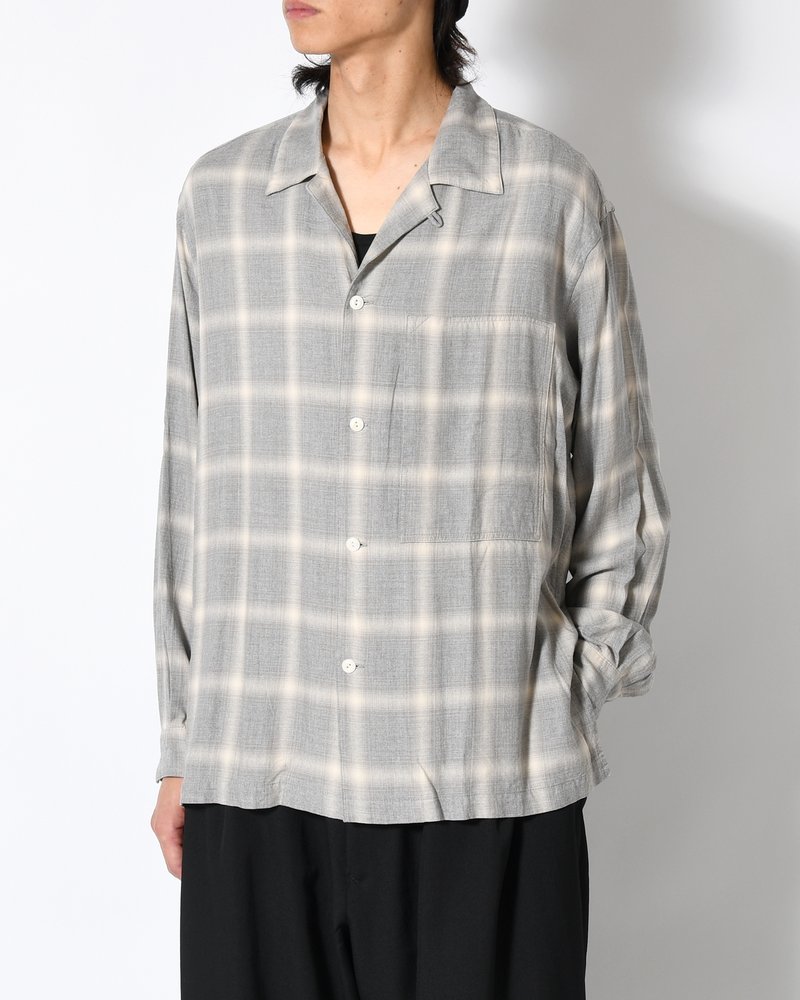 IMI SHIRT PLAID -H.GREY PLAID-