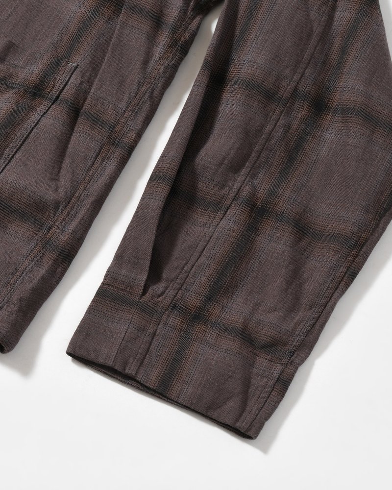 F.E CARDIGAN PLAID -CHARCOAL PLAID-