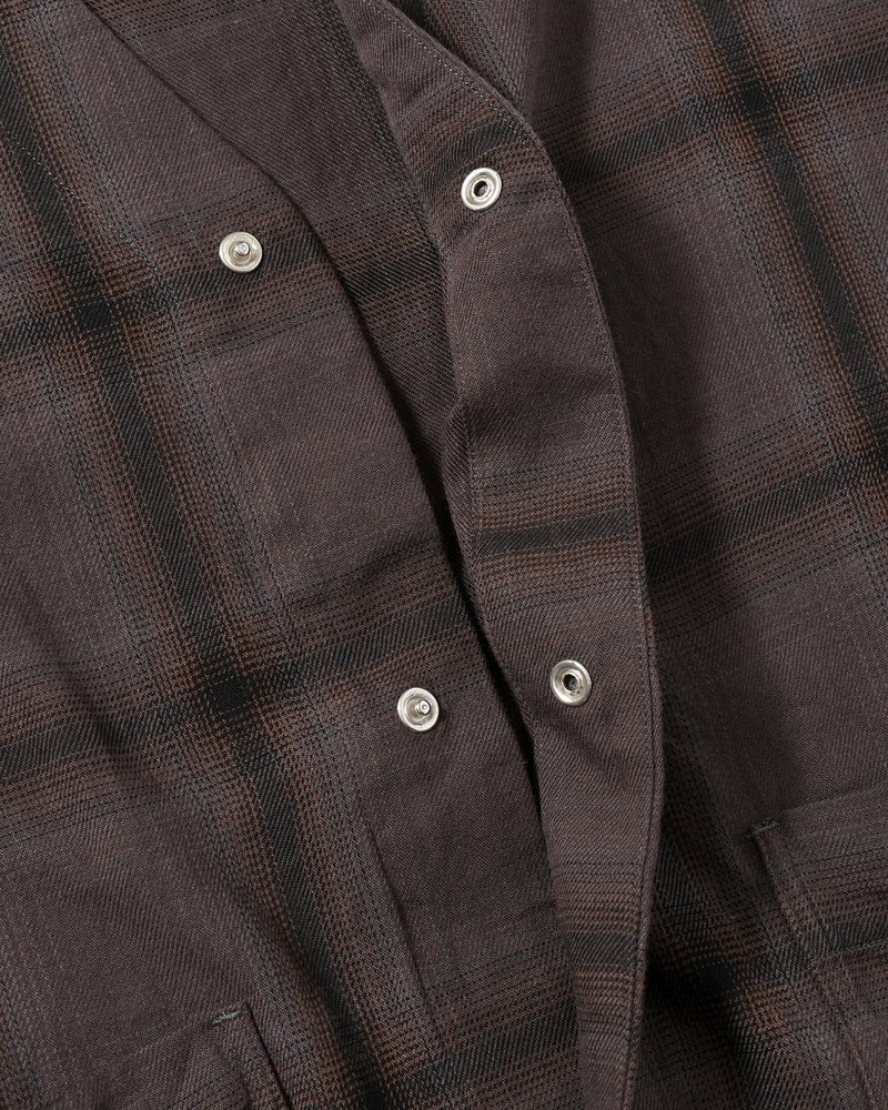 F.E CARDIGAN PLAID -CHARCOAL PLAID-