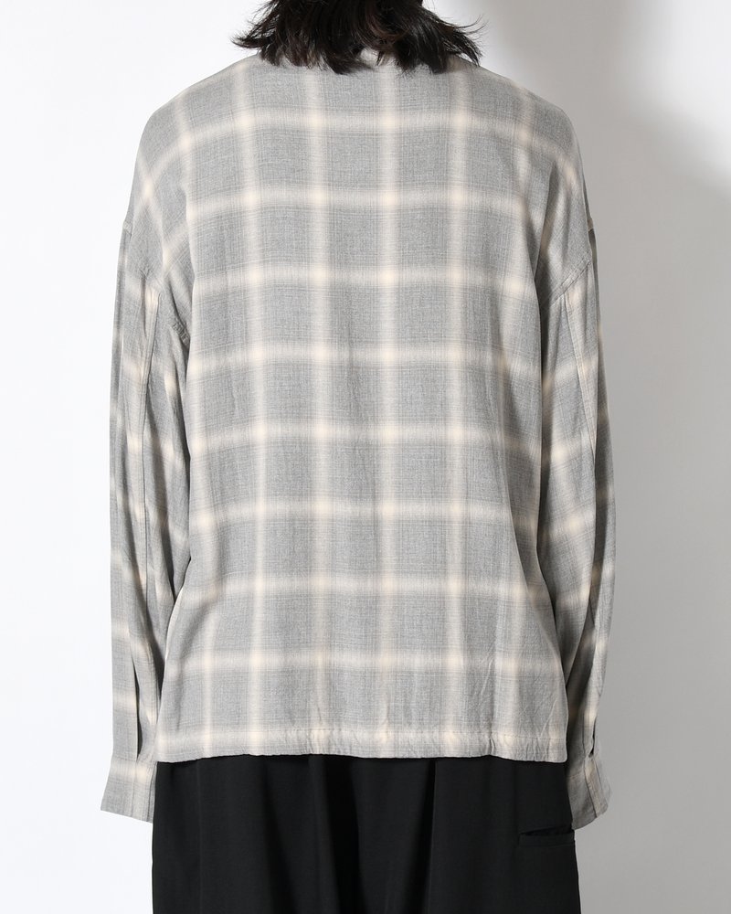 F.E CARDIGAN PLAID -H.GREY PLAID-