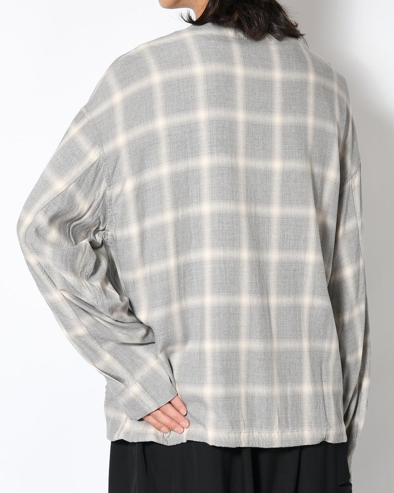 F.E CARDIGAN PLAID -H.GREY PLAID-
