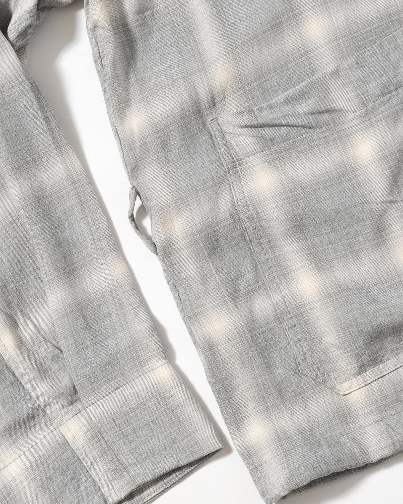 F.E CARDIGAN PLAID -H.GREY PLAID-