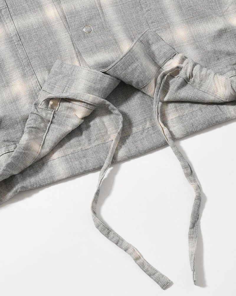 F.E CARDIGAN PLAID -H.GREY PLAID-