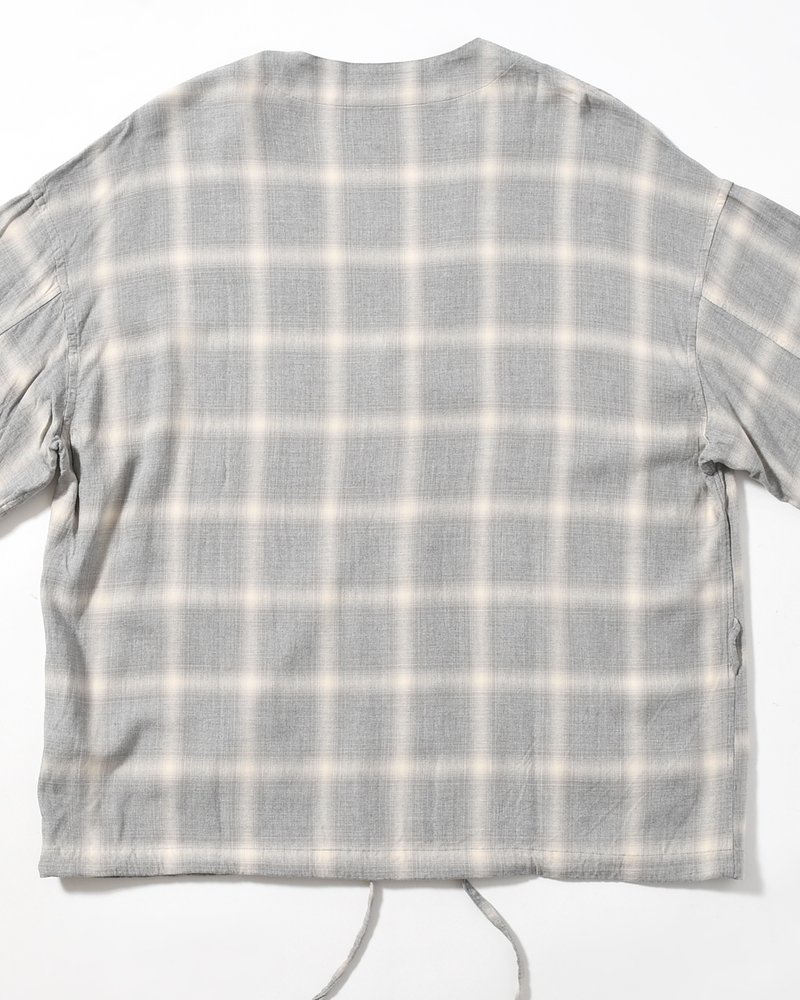 F.E CARDIGAN PLAID -H.GREY PLAID-