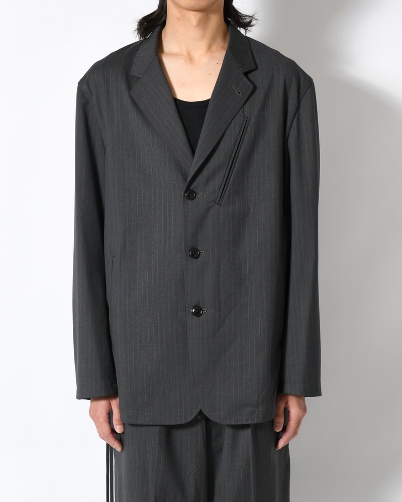 N.L.T JKT -GREY STRIPE-