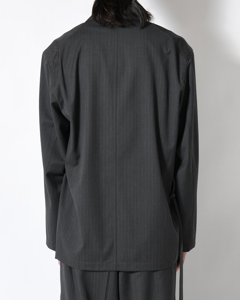 N.L.T JKT -GREY STRIPE-