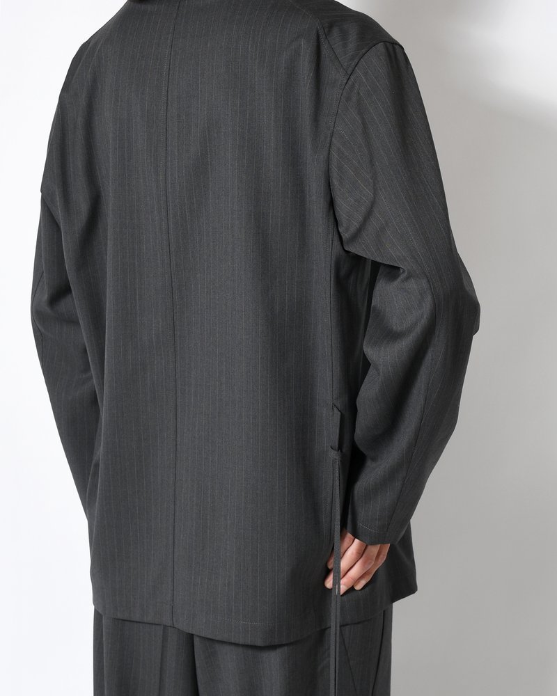 N.L.T JKT -GREY STRIPE-