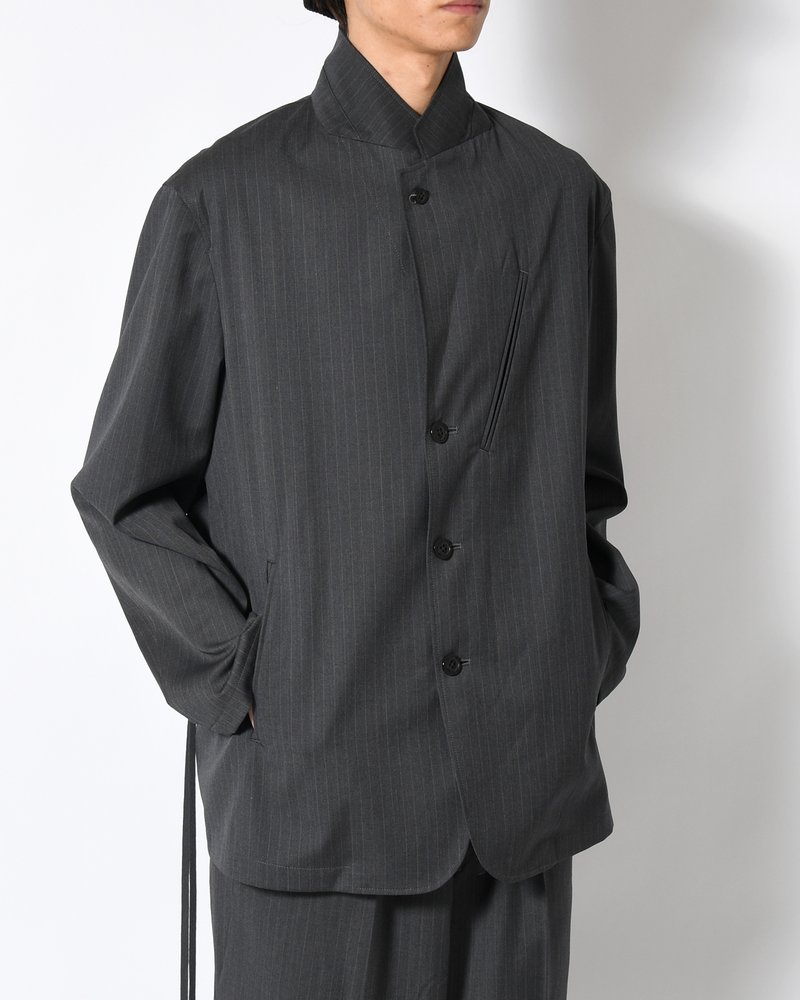 N.L.T JKT -GREY STRIPE-