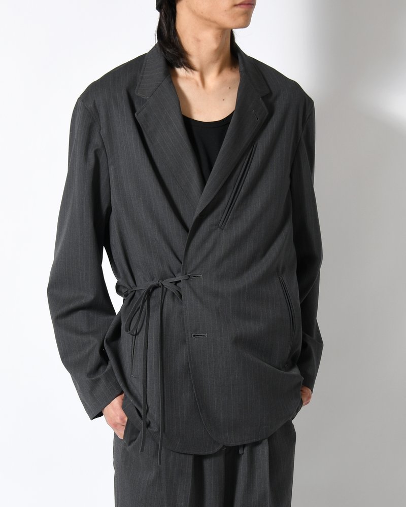 N.L.T JKT -GREY STRIPE-