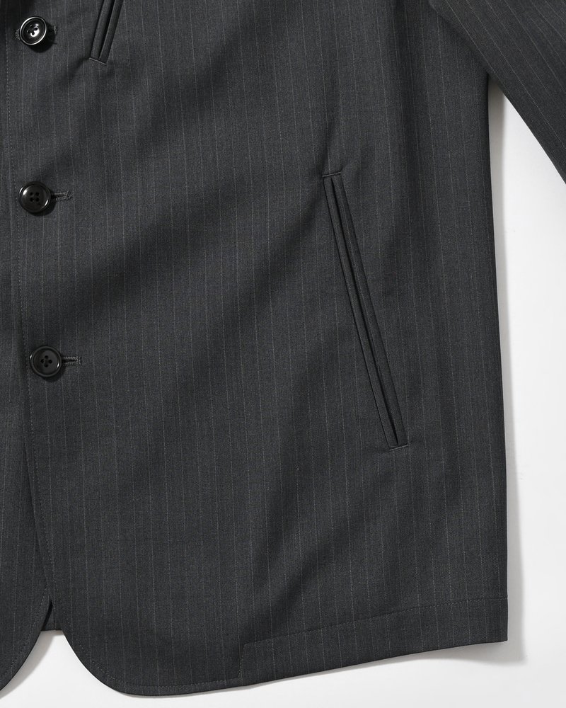 N.L.T JKT -GREY STRIPE-