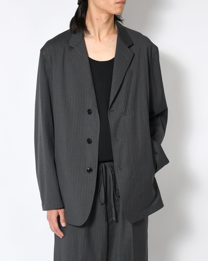N.L.T JKT -GREY STRIPE-