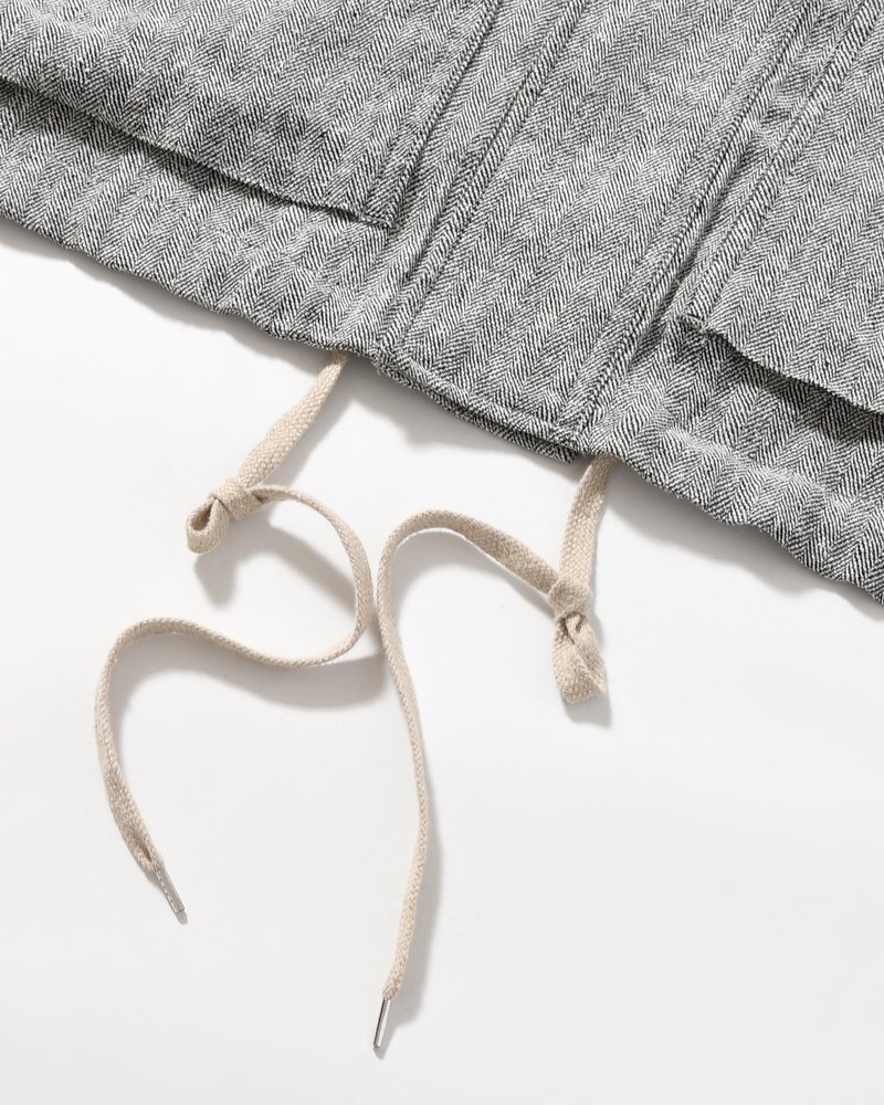 G-8 ABY JKT SILK/LINEN -MIXGREY-