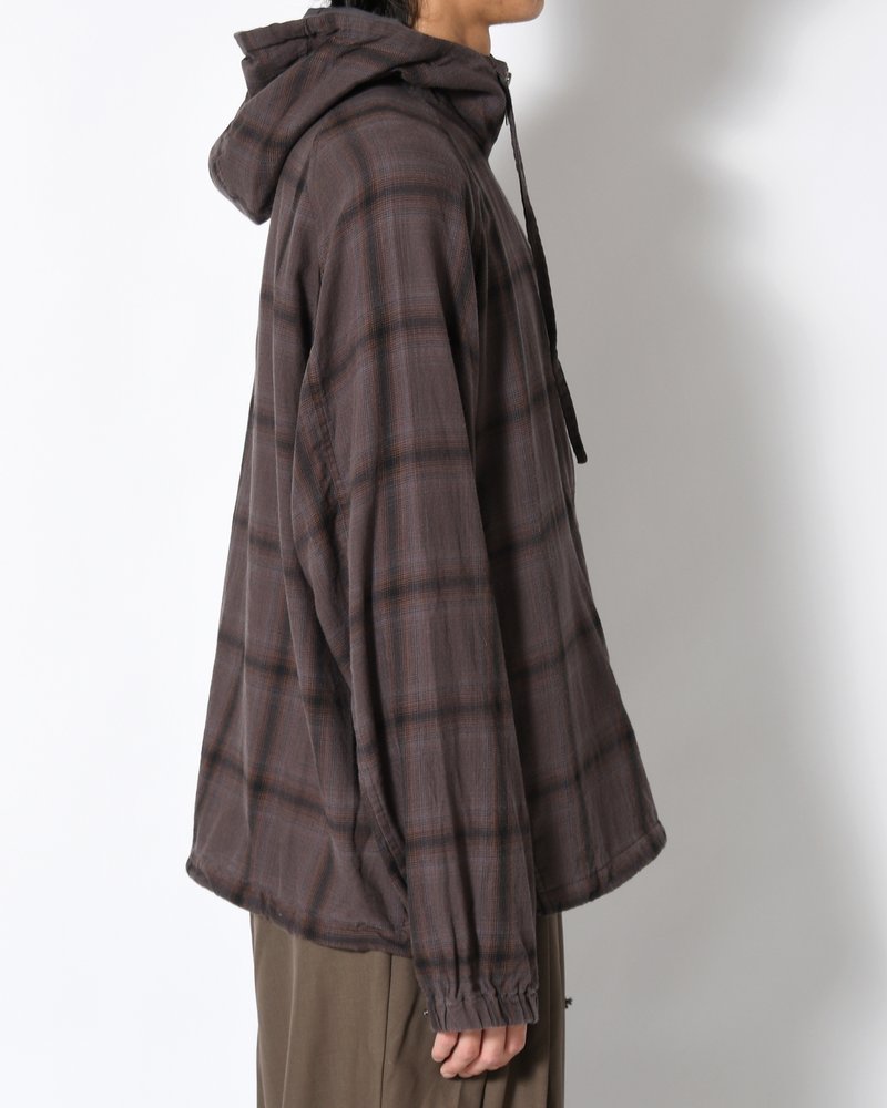 R-2 ANORAK PLAID -CHARCOAL PLAID-