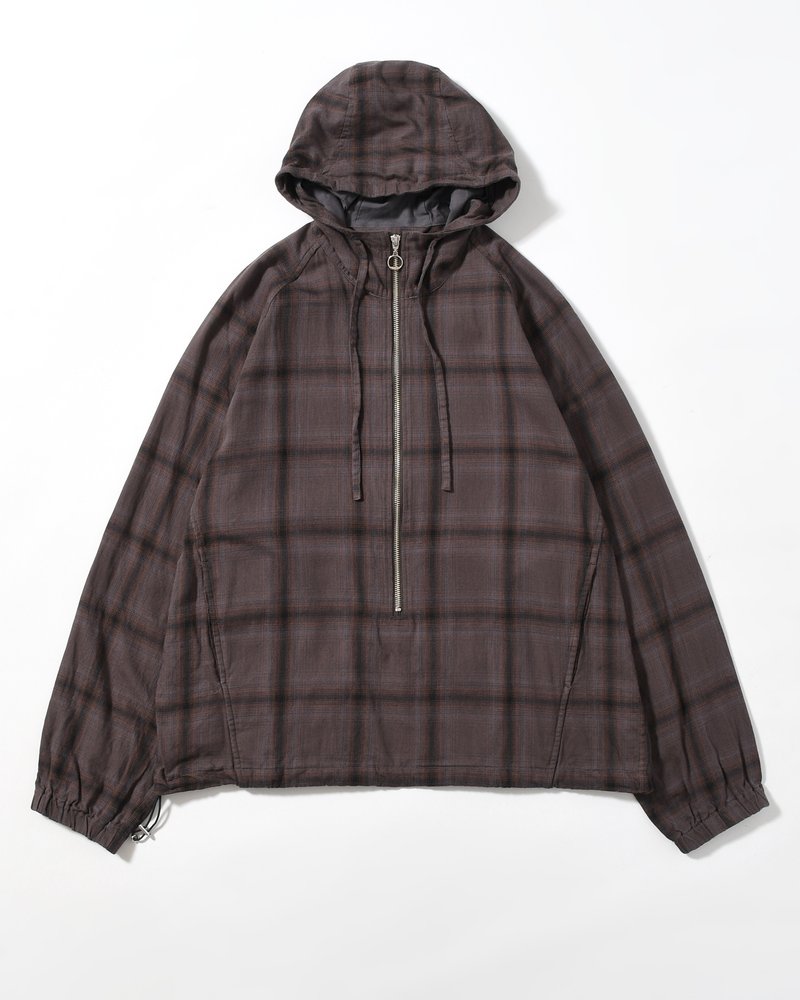 R-2 ANORAK PLAID -CHARCOAL PLAID-